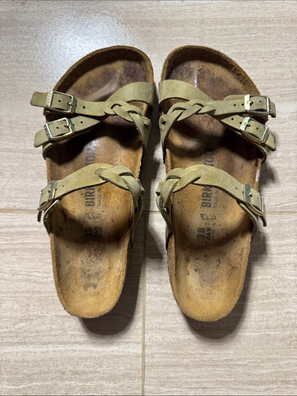 BIrkenstock Franca Sandals Size 38 RW